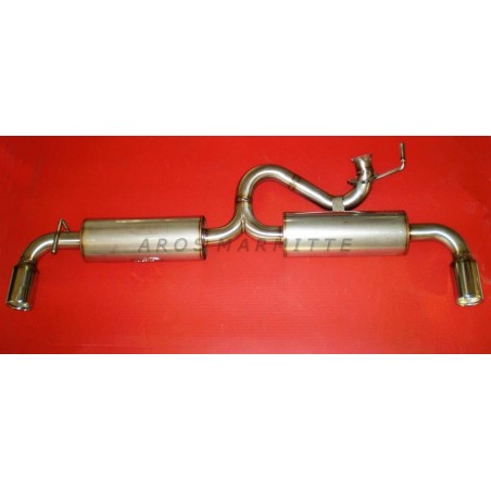 doppio scarico in acciaio sportivo lancia delta integrale 2000 16v