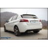 scarico posteriore sportivo acciaio peugeot 308 1200 Turbo