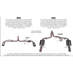 valvola di scarico elettronica chiusura collettore da 50mm o 60mm EV5 EV6