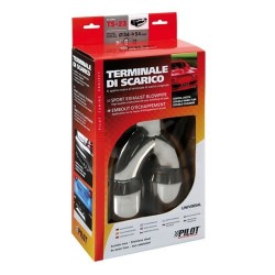 Terminale di scarico in acciaio inox lucidato 60077