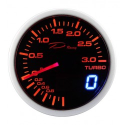 manometro DEPO TURBO WA5201BLED -1+3 BAR 52mm