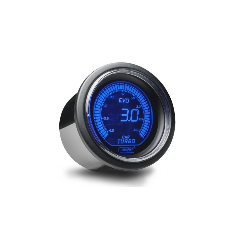 Manometro PROSPORT SERIE EVO MANOMETRO TURBO -1 +3 BAR MOD EVOBO 52MM