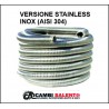 Tubo marmitta flessibile inox rinforzato diametro 40mm trecciato al mt STAINLESS