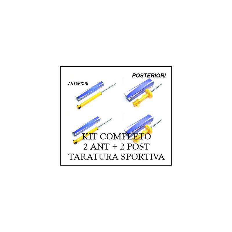 KIT 4 AMMORTIZZATORI TARATURA SPORTIVA FIAT GRANDE PUNTO TIPO 199