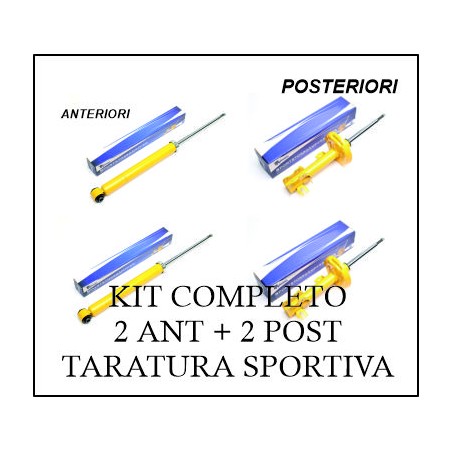 KIT 4 AMMORTIZZATORI TARATURA SPORTIVA FIAT GRANDE PUNTO TIPO 199
