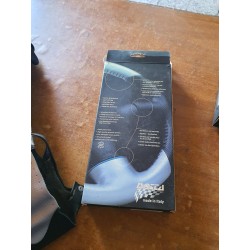 COPRIVOLANTE IN PELLE ISOTTA PELLE NERA E INOX SPECIFICO FIAT