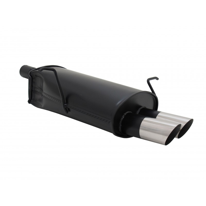 Scarico sportivo Marmitta racing BMW E46 benzina 2x76mm MS-Design