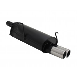 Scarico sportivo marmitta racing per BMW E46 2x76mm bordo grosso