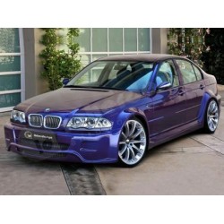 Scarico sportivo marmitta racing per BMW E46 2x76mm bordo grosso