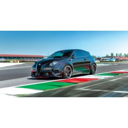 gruppo completo di scarico gr. A Alfa Mito marmitta sportiva 2x70mm