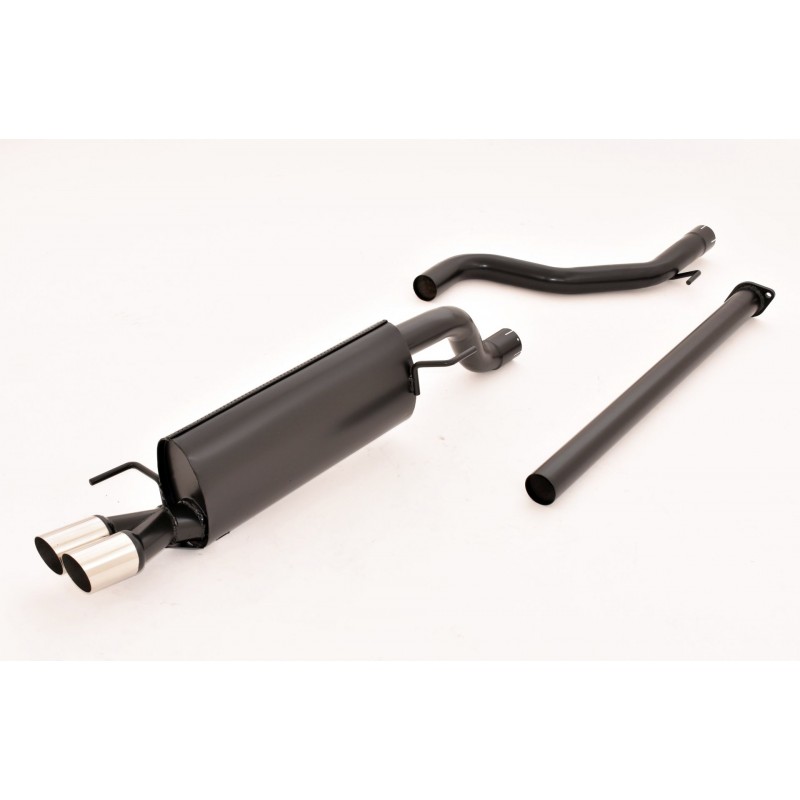 gruppo completo di scarico gr. A Alfa Mito marmitta sportiva 2x70mm