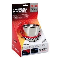 Terminale di scarico in acciaio inox lucidato 60093