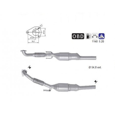 CATALIZZATORE DI RICAMBIO MAGNAFLOW MET 77010D GOLF IV 150CV TDI