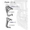 collettore 4 in 1 o 4 2 1 fiat panda dal 2004 nuovo modello acciaio sportivo