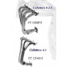 collettore 4 in 1 o 4 2 1 fiat panda dal 2004 nuovo modello acciaio sportivo