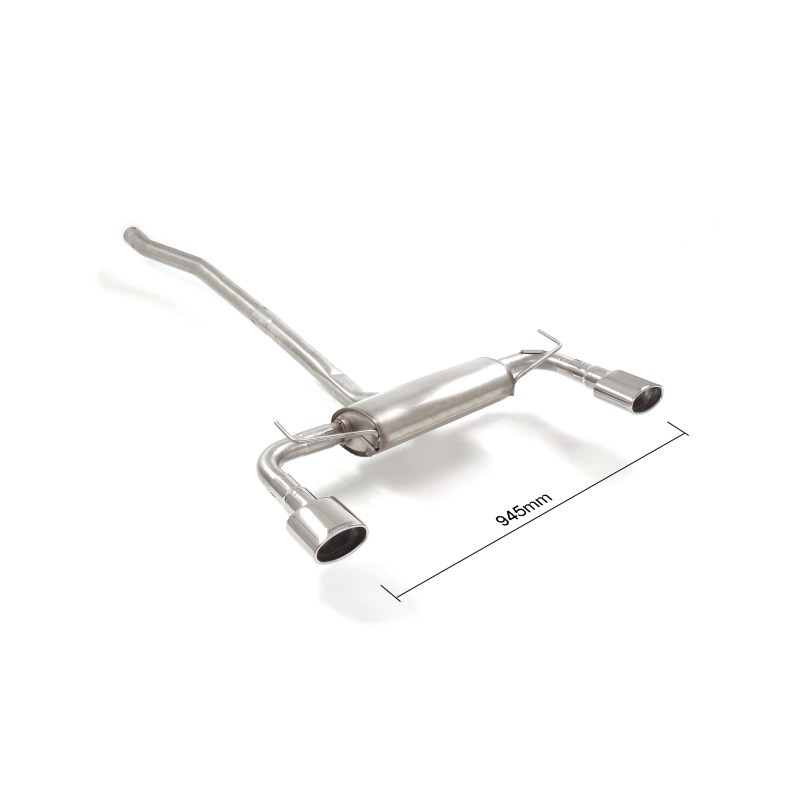 SCARICO DOPPIO INOX PER FIAT 500X 1600 DIESEL 88KW