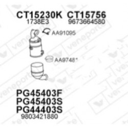 catalizzatore citroen peugeot AS FD5121 CT15230K PG 45403S