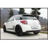 scarico singolo posteriore sportivo per citroen ds3 1600 thp racing turbo 207cv