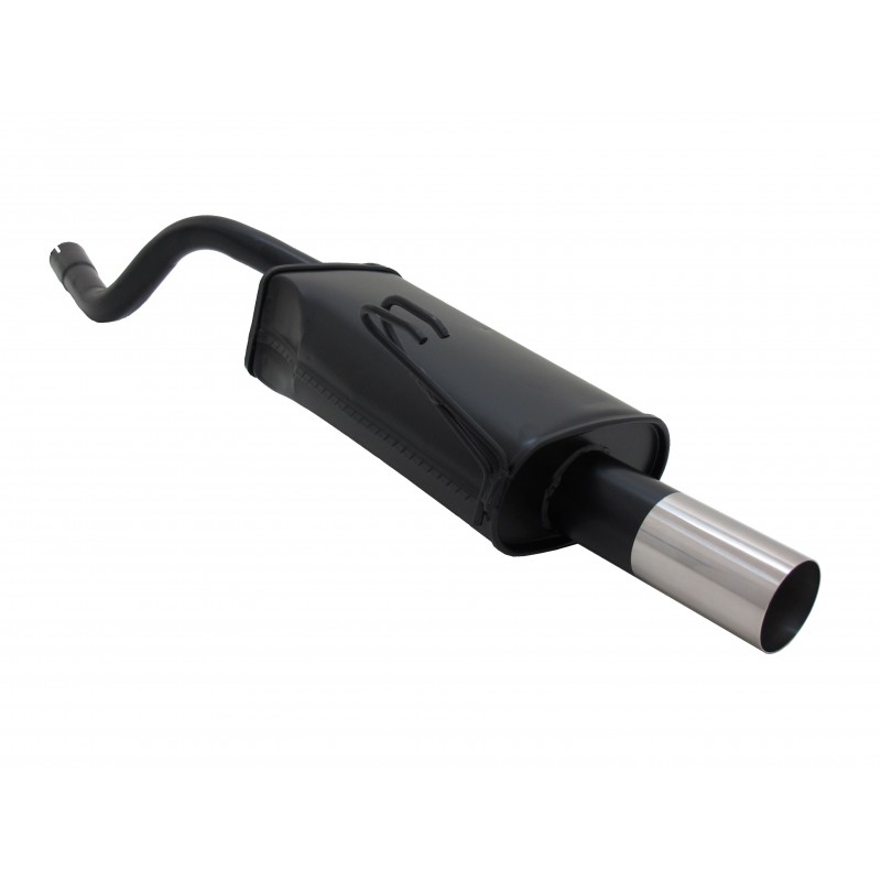 marmitta sportiva silenziatore fiat punto 2 tipo 188 scarico singolo da 76mm RL design
