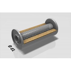 CASSA MARMITTA ACCIAIO UNIVERSALE TONDA 125MM SALDABILE SCARICHI SPORTIVI 25CM
