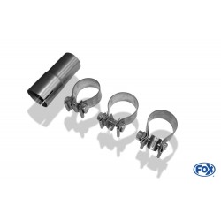 Scarico acciaio sportivo Peugeot 207 2x100 Fox Racing Inox HDI