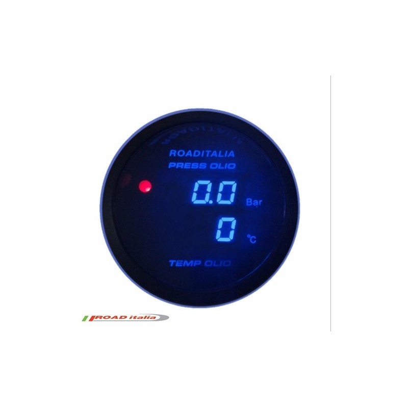 PRESSIONE OLIO TEMPERATURA OLIO DOPPIA LETTURA 52mm