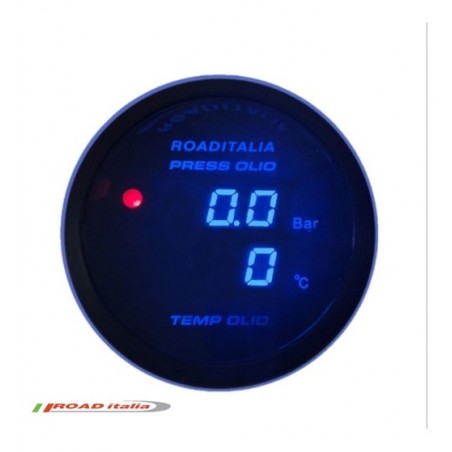 PRESSIONE OLIO TEMPERATURA OLIO DOPPIA LETTURA 52mm