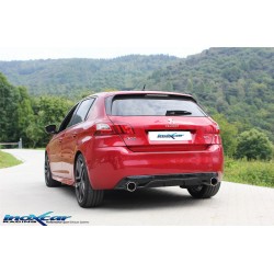 duplex scarico acciaio per peugeot 308 gti 1.6 benzina 270cv