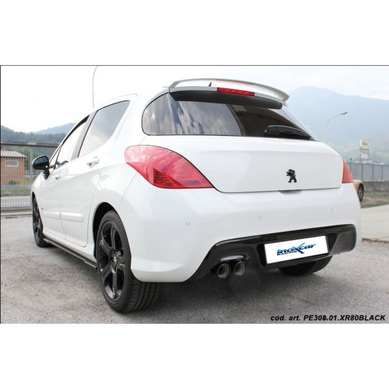 scarico doppio 2 x 60 racing inoxcar peugeot 208 acciaio inox