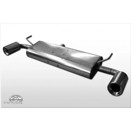 Marmitta Sportiva nissan qashqai doppio scarico 1 x 100mm 2.0 dci 110kw