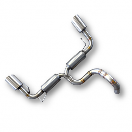 Terminale fiat 500 abarth 1400 Tjet SPORTIVO ACCIAIO PURE ITALY