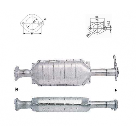 catalizzatore ricambio alfa romeo 156 centrale 2000 t.s. t.i.