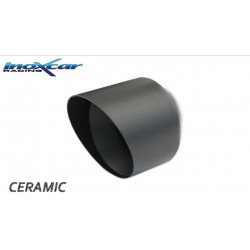 silenziatore sportivo peugeot 208 uscita da 90mm ceramic black 1200cc