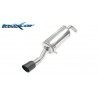 silenziatore sportivo peugeot 208 uscita da 90mm ceramic black 1200cc