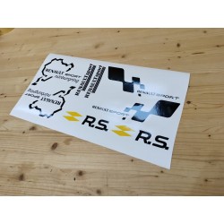 kit adesivi renault sport 8pz con loghi vari anche nurburgring