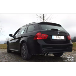 silenziatore sportivo posteriore ACCIAIO FOX RACING bmw e91 e 92 e93