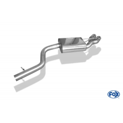 silenziatore sportivo posteriore ACCIAIO FOX RACING bmw e91 e 92 e93