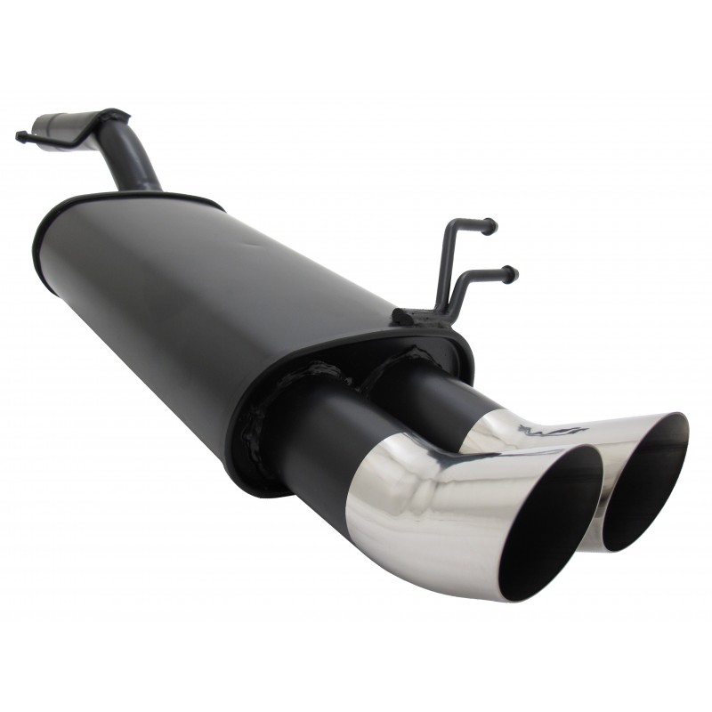 Scarico sportivo marmitta racing Ford Fiesta MK6 JH  JD 2x76mm DTM