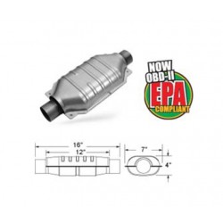 catalizzatore universale 93506hm sportivo 200 celle corpo lungo schiacciato 63.5mm