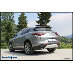 marmitta sportiva duplex doppia alfa stelvio 2.0 q4 200cv dal 2017