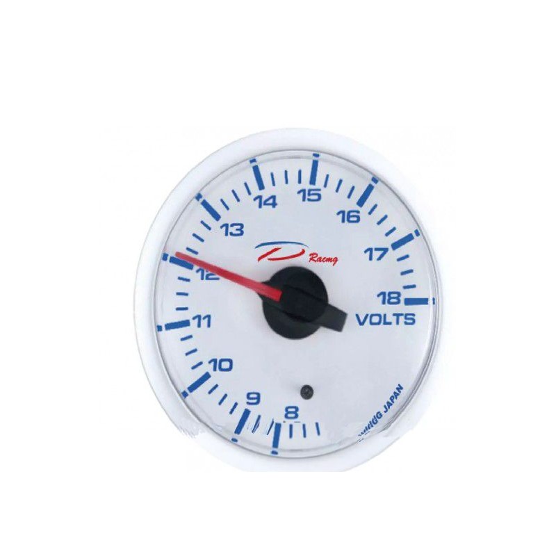 MANOMETRO DEPO SERIE WHITE LINE BORDO SILVER CHIARO 52MM