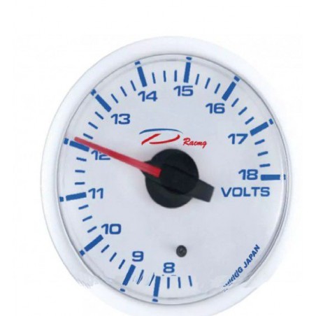MANOMETRO DEPO SERIE WHITE LINE BORDO SILVER CHIARO 52MM