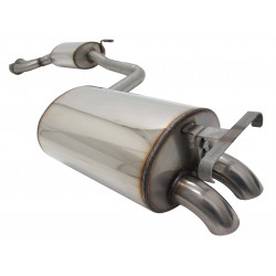 Scarico sportivo completo acciaio inox Mercedes W201 con doppia USCITA