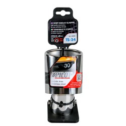 MARMITTA CODINO TERMINALE ACCIAIO SPORTIVO OVALE 60088  85 X 65MM