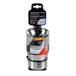 CODINO TERMINALE MARMITTA ACCIAIO LAMPA 60102 90MM TONDO