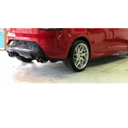 Terminale di scarico in acciaio inox lucidato 60076 mod ts 22 2 x 90mm