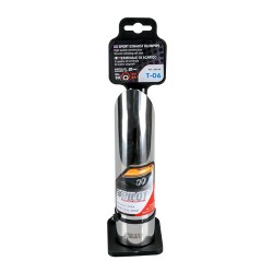 Terminale di scarico in acciaio inox lucidato CANNA IN BASSO
