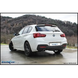 scarico bmw sportivo serie 1 118i acciaio inoxcar uscita da 90mm