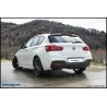 scarico bmw sportivo serie 1 118i acciaio inoxcar uscita da 90mm
