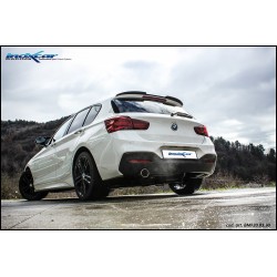 scarico bmw sportivo serie 1 118i acciaio inoxcar uscita da 90mm